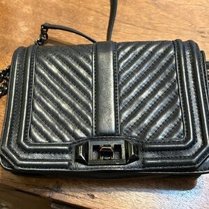 Rebecca Minkoff Chevron Quilted Love crossbody bag